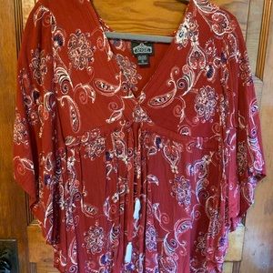 Flowy Short Sleeve Top